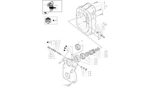 alkūninio veleno krumpliaratis New Holland T6010 T6070 Koło zębate z22 87373866 87373866 ratinio traktoriaus New Holland T6010 T6070