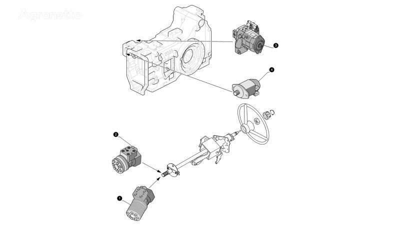 kita atsarginė elektros sistemos dalis Zawór sterowania  47403484 ratinio traktoriaus New Holland T6090