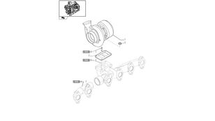 variklio turbokompresorius New Holland T6090 Regen turbosprezarka 2854829R ratinio traktoriaus New Holland T6090